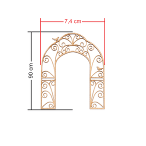 Aplique Arco Encantado medidas